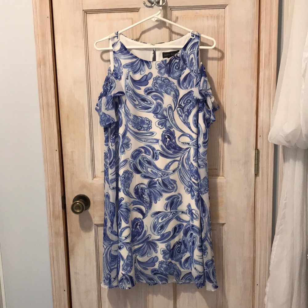 Jessica Howard Summer Dress , feminine blue and white